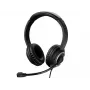 Sandberg MiniJack Chat headset, káblový, hovory/hudba, 20 - 20000 Hz, 180 g, headset, čierny