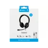 Sandberg MiniJack Chat headset, káblový, hovory/hudba, 20 - 20000 Hz, 180 g, headset, čierny