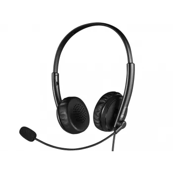 Sandberg 2in1 Office headset Jack+USB, káblový, kancelária/call centrum, 20 - 20000 Hz, 110 g, slúchadlá, čierny