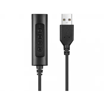 Sandberg 2in1 Office headset Jack+USB, káblový, kancelária/call centrum, 20 - 20000 Hz, 110 g, slúchadlá, čierny