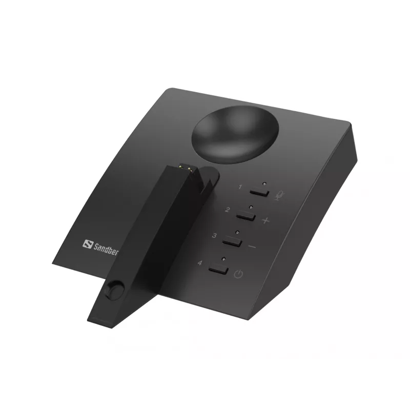 Sandberg 126-25 Bluetooth Earset Business Pro, jednostranné slúchadlo so záušníkom, Bluetooth 5.0, 20–20000 Hz, čierno-sivé