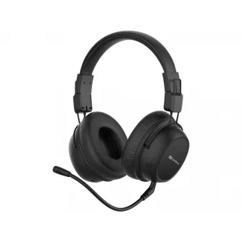Sandberg bezdrôtový headset ANC FlexMic, bezdrôtový, gaming, 20 - 20000 Hz, 211 g, headset, čierny