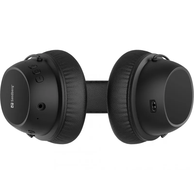 Sandberg bezdrôtový headset ANC FlexMic, bezdrôtový, gaming, 20 - 20000 Hz, 211 g, headset, čierny