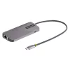 StarTech.com USB-C multiport adaptér, 4K 60Hz HDMI video, 3-portový 5Gbps USB hub, 100W Power Delivery Pass-Through, GbE, 30 cm kábel, Mini Travel Dock, dokovacia stanica pre notebook