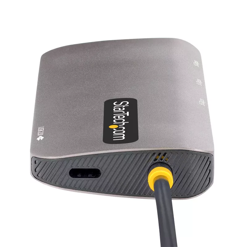 StarTech.com USB-C multiport adaptér, 4K 60Hz HDMI video, 3-portový 5Gbps USB hub, 100W Power Delivery Pass-Through, GbE, 30 cm kábel, Mini Travel Dock, dokovacia stanica pre notebook