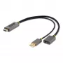 StarTech.com 30cm HDMI-na-DisplayPort adaptérový kábel, aktívny 4K 60Hz HDMI 2.0 na DP 1.2 konvertor, HDR, USB-bus napájanie, HDMI zdroj na DisplayPort monitor pre notebooky/PC