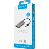 Sandberg USB 3.0 Pocket Hub 4 porty, USB 3.2 Gen 1 (3.1 Gen 1) Type-A, USB 3.2 Gen 1 (3.1 Gen 1) Type-A, 5000 Mbit/s, biely, hliník, RoHS