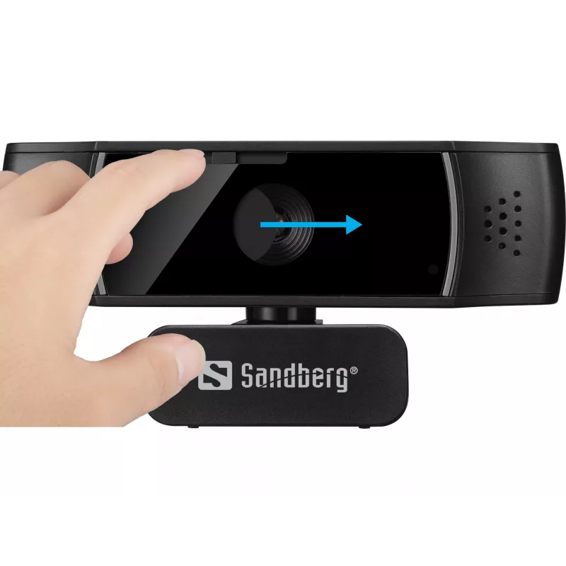 Sandberg USB webkamera Autofocus DualMic, 2,07 MP, 1920 x 1080 pixelov, Full HD, 30 fps, 70°, 70°