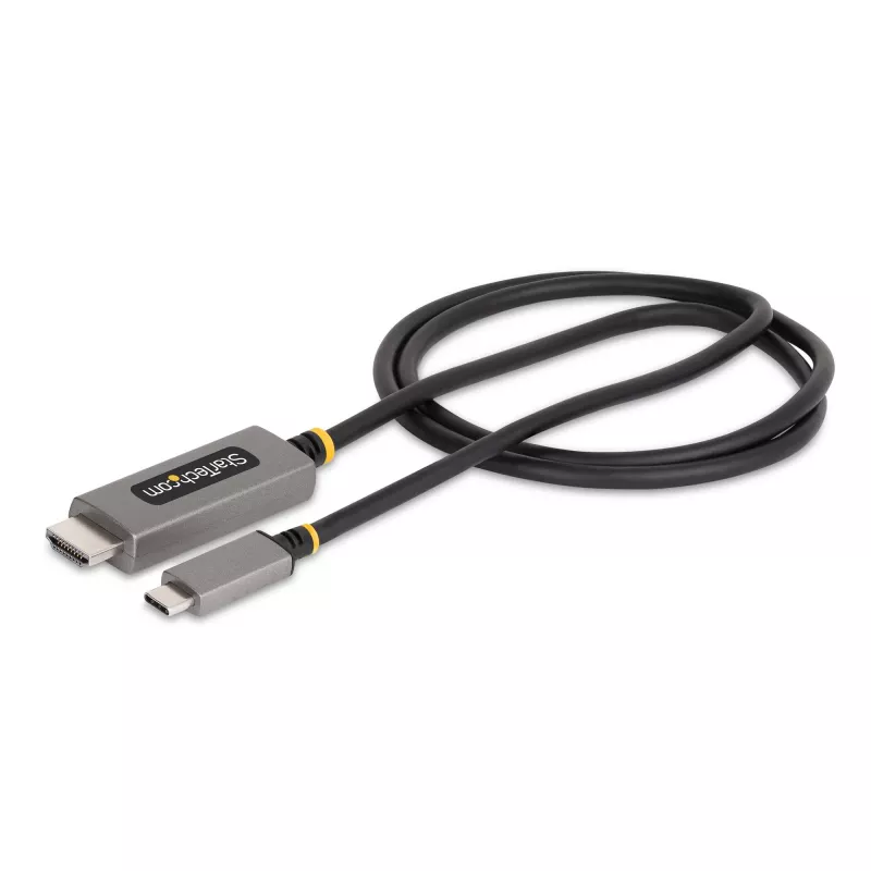 StarTech.com 1m USB-C-na-HDMI adaptérový kábel, 8K 60Hz, 4K 144Hz, HDR10, USB Type-C-na-HDMI 2.1 video konvertorový kábel, USB-C DP Alt Mode/USB4/Thunderbolt 3/4 kompatibilný – USB-C notebook na HDMI monitor