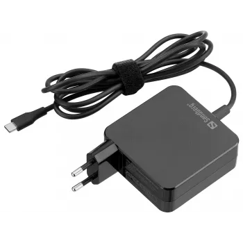 Sandberg USB-C AC nabíjačka PD65W EU 2M, interiér, AC, 20 V, 1 m, čierna
