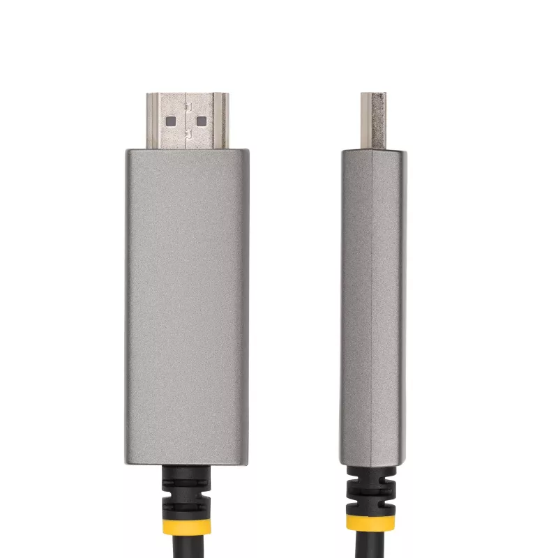 StarTech.com 6ft (2m) USB-C na HDMI adaptérový kábel, 8K 60Hz, 4K 144Hz, HDR10, USB Type-C na HDMI 2.1 video konvertorový kábel, USB-C DP Alt Mode/USB4/Thunderbolt 3/4 kompatibilný – USB-C notebook na HDMI monitor