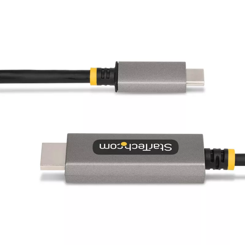 StarTech.com 6ft (2m) USB-C na HDMI adaptérový kábel, 8K 60Hz, 4K 144Hz, HDR10, USB Type-C na HDMI 2.1 video konvertorový kábel, USB-C DP Alt Mode/USB4/Thunderbolt 3/4 kompatibilný – USB-C notebook na HDMI monitor