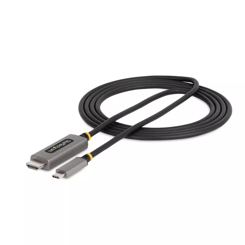 StarTech.com 6ft (2m) USB-C na HDMI adaptérový kábel, 8K 60Hz, 4K 144Hz, HDR10, USB Type-C na HDMI 2.1 video konvertorový kábel, USB-C DP Alt Mode/USB4/Thunderbolt 3/4 kompatibilný – USB-C notebook na HDMI monitor