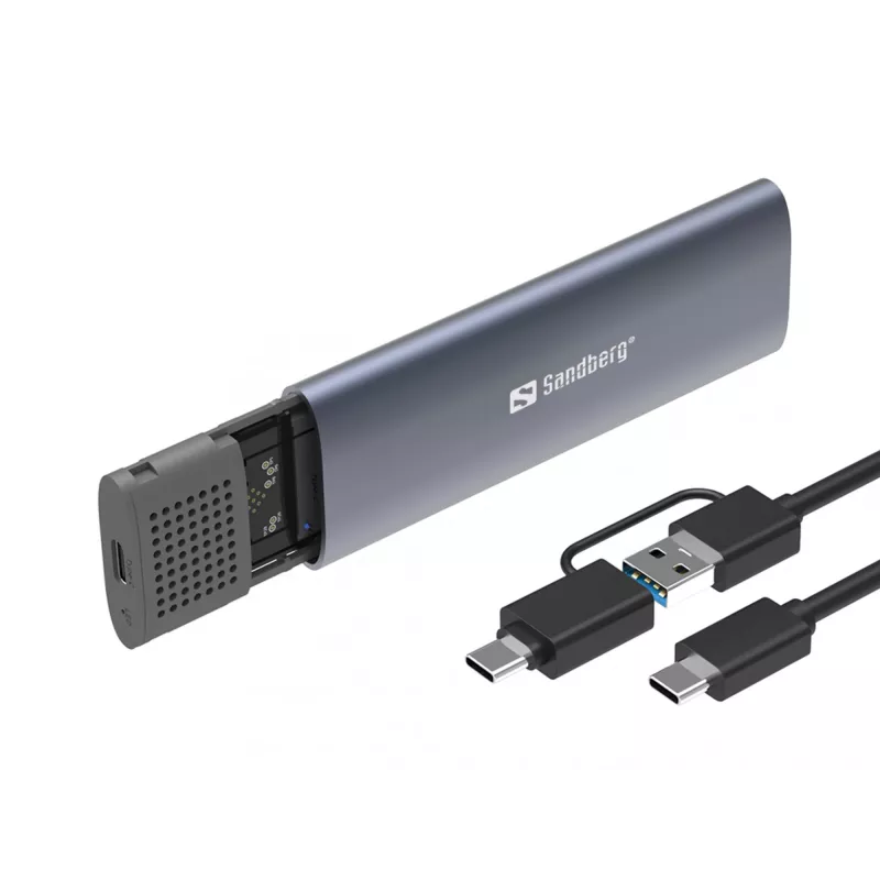 Sandberg USB 3.2 puzdro pre M.2+NVMe SSD