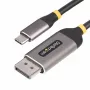 StarTech.com 3m USB-C na DisplayPort adaptérový kábel, 8K 60Hz, 4K 144Hz, HDR, USB Type-C na DP 1.4 video konvertorový kábel, kompatibilný s USB4/Thunderbolt 3/4