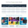 StarTech.com 16-palcový MacBook Pro 21/23 ochranný filter proti videniu, odnímateľný a obojstranný anti-glare filter proti videniu, magnetická ochrana obrazovky notebooku s 51 % redukciou modrého svetla