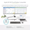 StarTech.com USB-C multiport adaptér s pripojeným USB-C na USB-A dongle, Dual HDMI (4K30Hz/1080p60Hz), 3x USB-A 5Gbps, Mini Travel Dock, dokovacia stanica pre notebook, 1,3ft/40cm kábel