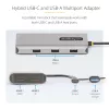 StarTech.com USB-C multiport adaptér s pripojeným USB-C na USB-A dongle, Dual HDMI (4K30Hz/1080p60Hz), 3x USB-A 5Gbps, Mini Travel Dock, dokovacia stanica pre notebook, 1,3ft/40cm kábel