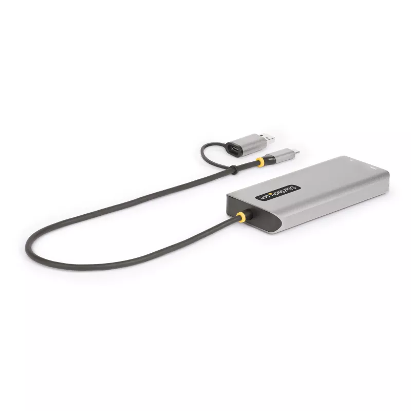 StarTech.com USB-C multiport adaptér s pripojeným USB-C na USB-A dongle, Dual HDMI (4K30Hz/1080p60Hz), 3x USB-A 5Gbps, Mini Travel Dock, dokovacia stanica pre notebook, 1,3ft/40cm kábel