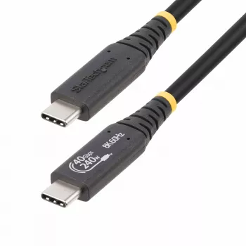 StarTech.com 1m (3,3ft) USB4 kábel, USB-IF certifikovaný USB-C kábel, 40Gbps, 240W Power Delivery PD 3.1 EPR, 8K 60Hz, USB Type-C dátový prenosový kábel, kompatibilný s Thunderbolt/USB 3.2 portmi