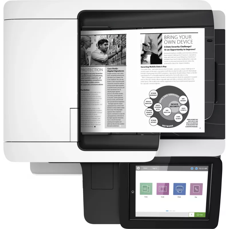 HP LaserJet Enterprise MFP M528dn, laser, monochromatlač, 1200 x 1200 DPI, A4, priama tlač, čierna, biela
