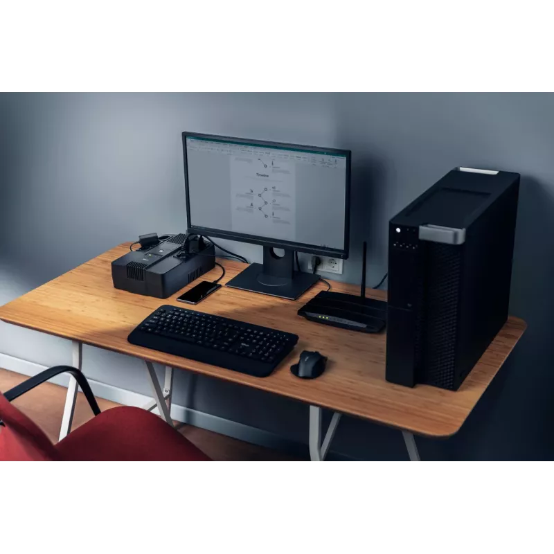 Trust Maxxon 23326 UPS 800 VA, 6 AC zásuviek, simulovaná sínusoida