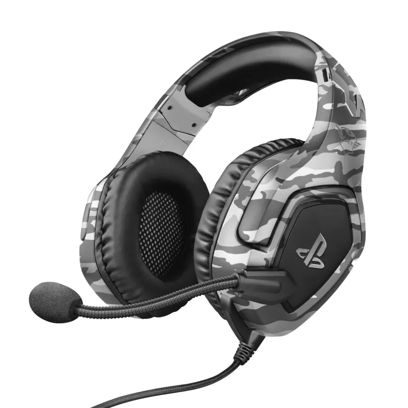 Trust GXT 488 Forze PS4 headset, káblový, s hlavovým mostom, herný, čierna, sivá