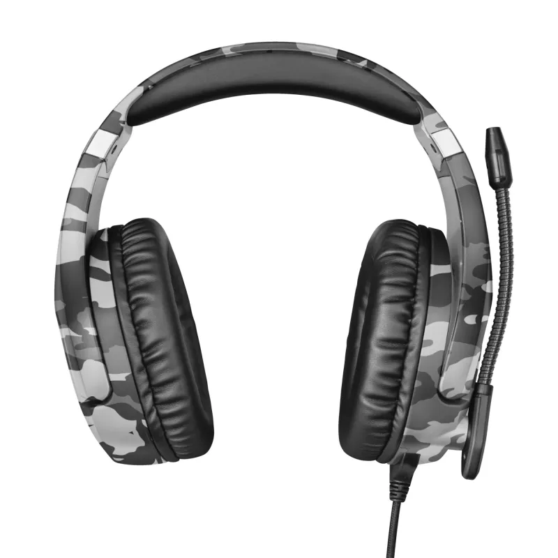 Trust GXT 488 Forze PS4 headset, káblový, s hlavovým mostom, herný, čierna, sivá