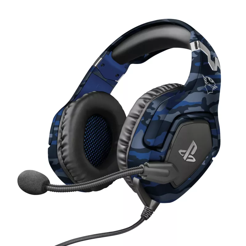 Trust GXT 488 Forze PS4 headset káblový s hlavovým mostom herný čierna, modrá