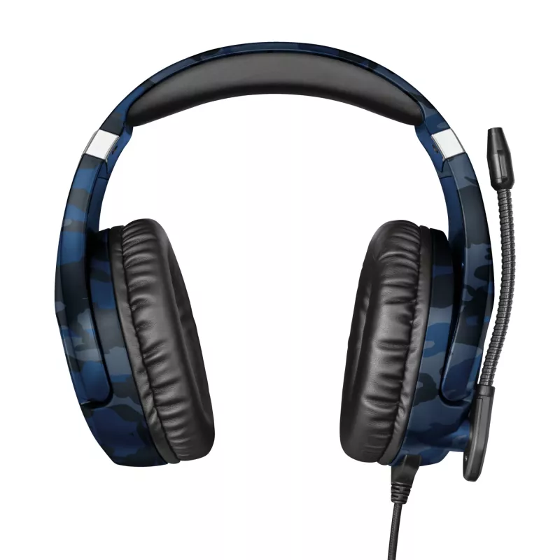 Trust GXT 488 Forze PS4 headset káblový s hlavovým mostom herný čierna, modrá