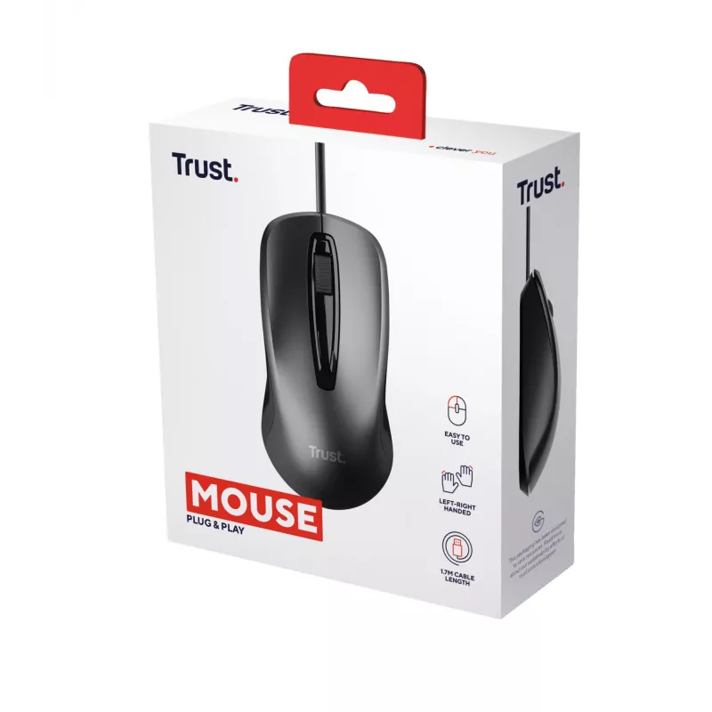 Trust 24657 myš kancelárska obojručná USB Type-A optická 1200 DPI