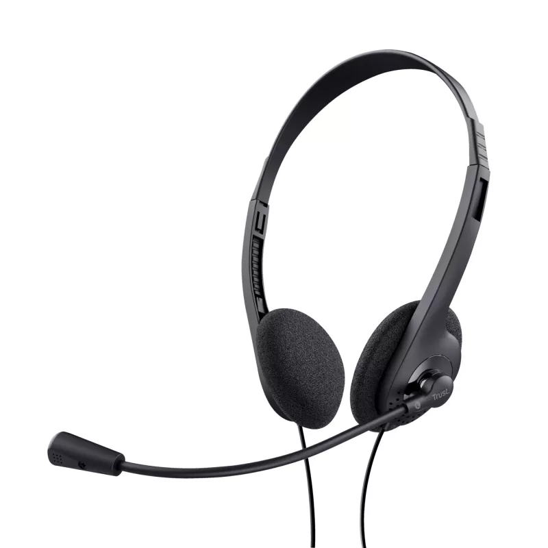 Trust 24659 slúchadlá/headset káblové s hlavovým mostom hovory/hudba čierne