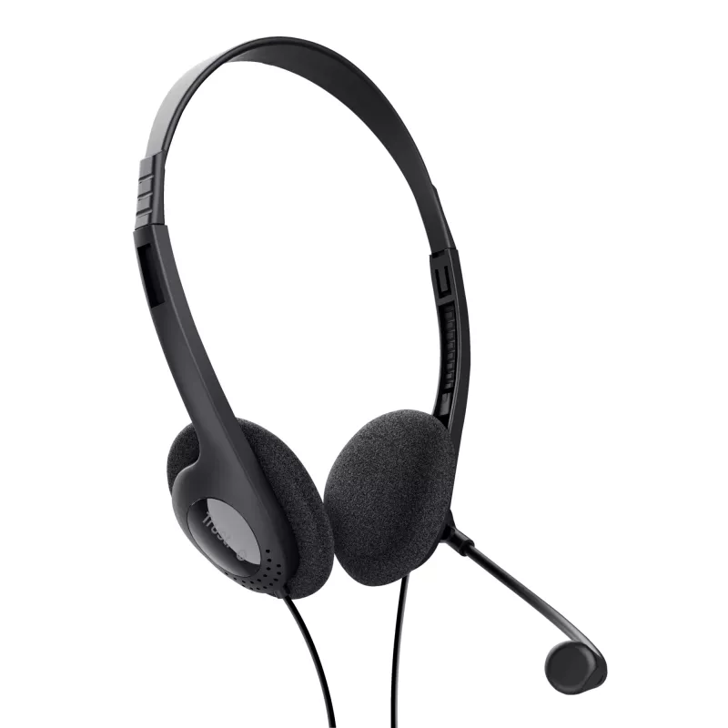 Trust 24659 slúchadlá/headset káblové s hlavovým mostom hovory/hudba čierne