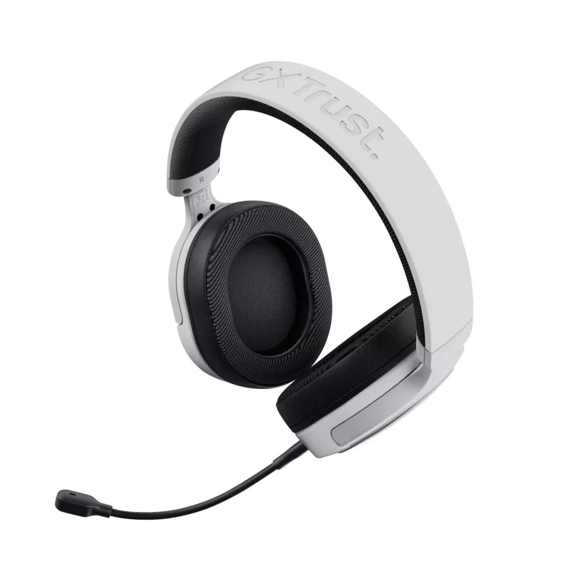 Trust GXT 498 Forta headset káblový s hlavovým mostom herný čierna, biela