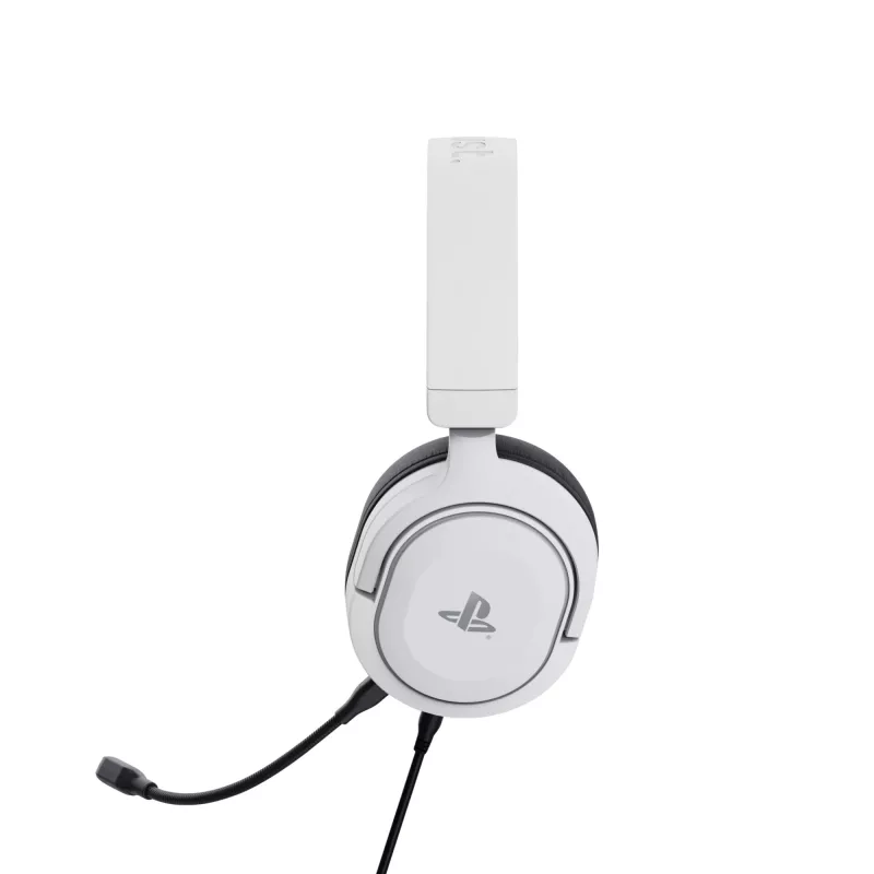 Trust GXT 498 Forta headset káblový s hlavovým mostom herný čierna, biela