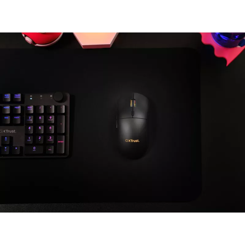 Trust GXT 927 Redex+ myš herná pravá ruka RF bezdrôtová + USB Type-A laserová 25600 DPI