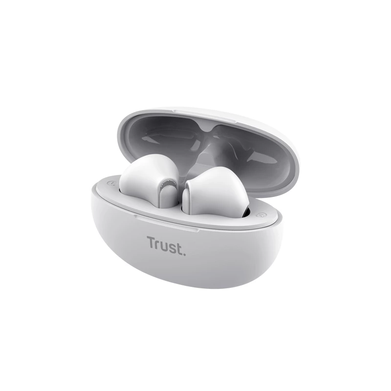 Trust Yavi headset True Wireless Stereo (TWS) in-ear slúchadlá hovory/hudba USB Type-C Bluetooth biele