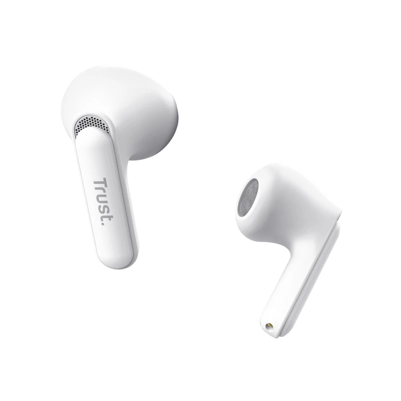Trust Yavi headset True Wireless Stereo (TWS) in-ear slúchadlá hovory/hudba USB Type-C Bluetooth biele