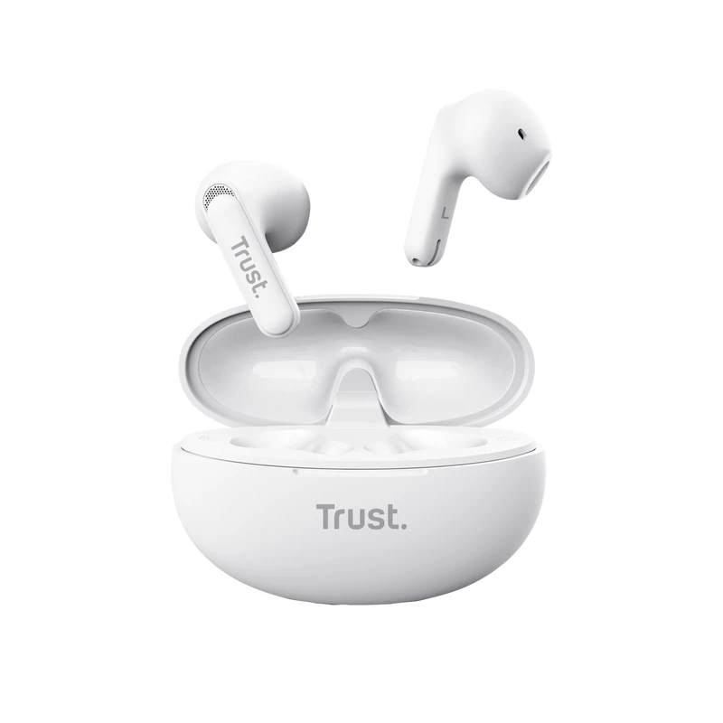 Trust Yavi headset True Wireless Stereo (TWS) in-ear slúchadlá hovory/hudba USB Type-C Bluetooth biele