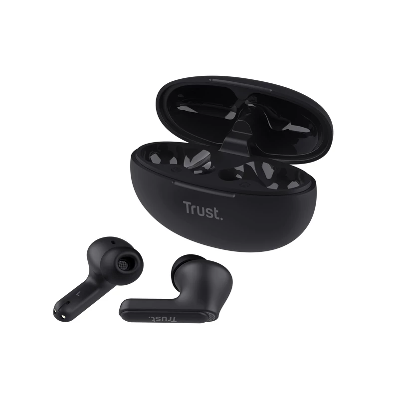 Trust Yavi headset True Wireless Stereo (TWS) in-ear hovory/hudba USB Type-C Bluetooth čierny