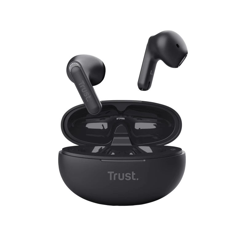 Trust Yavi headset True Wireless Stereo (TWS) in-ear hovory/hudba USB Type-C Bluetooth čierny