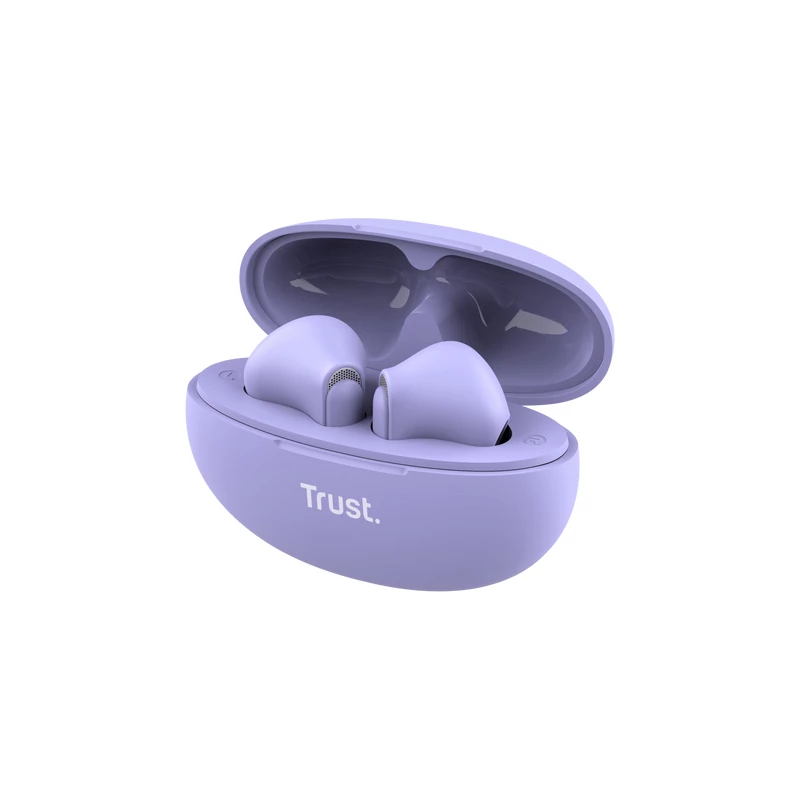 Trust Yavi headset True Wireless Stereo (TWS) in-ear hovory/hudba USB Type-C Bluetooth fialový