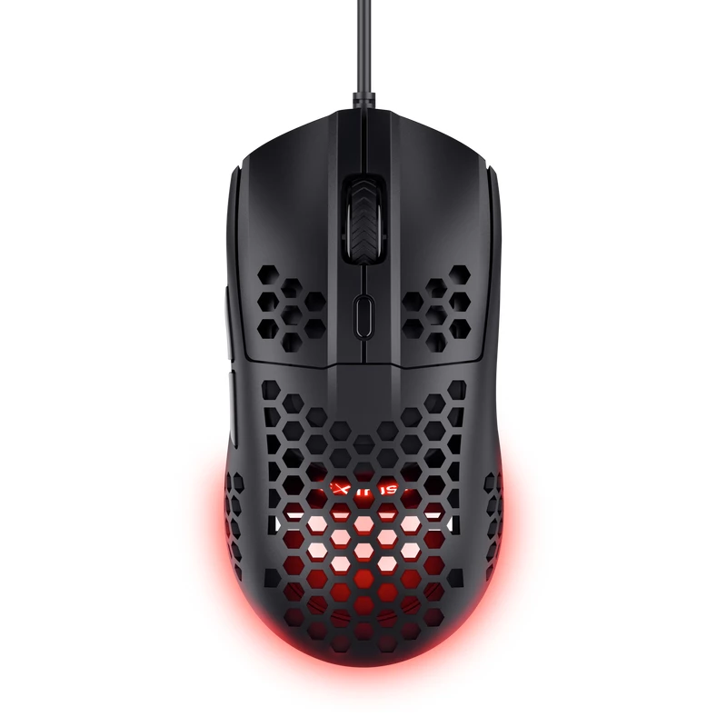 Trust GXT 928 HELOX, pravá ruka, optická, USB Type-A, 6400 DPI, čierna
