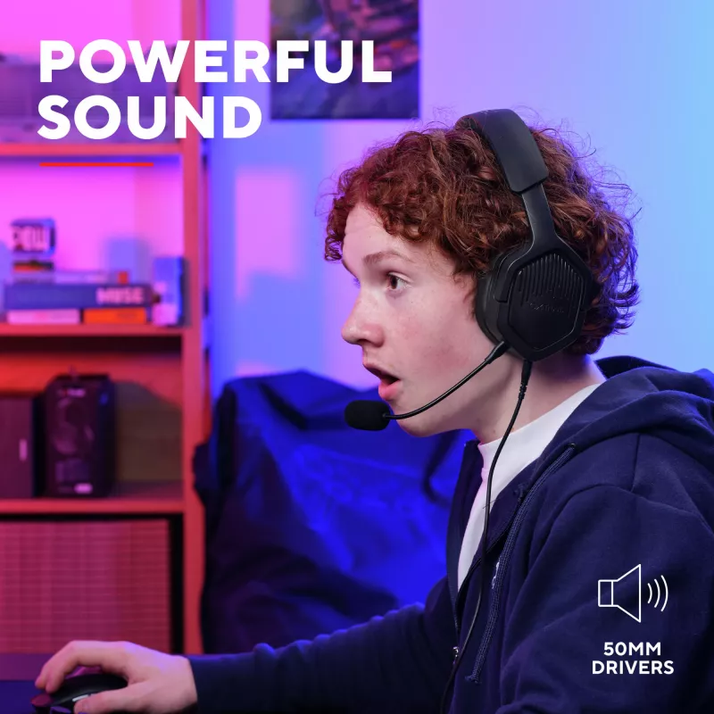 Trust GXT492 Carus headset káblový s hlavovým mostom herný čierny
