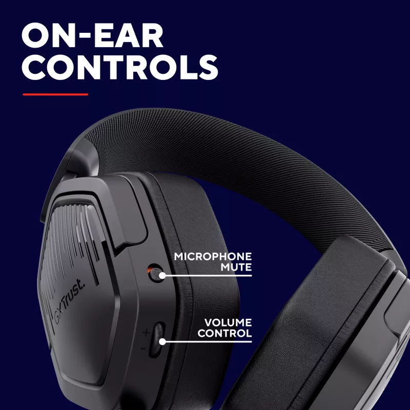 Trust GXT492 Carus headset káblový s hlavovým mostom herný čierny