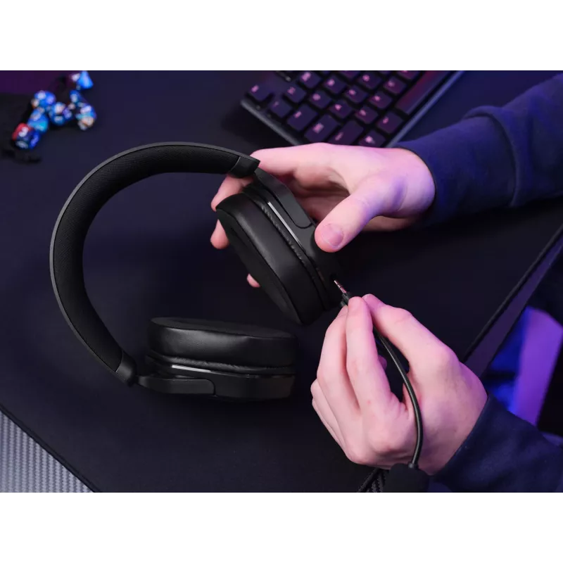 Trust GXT492 Carus headset káblový s hlavovým mostom herný čierny