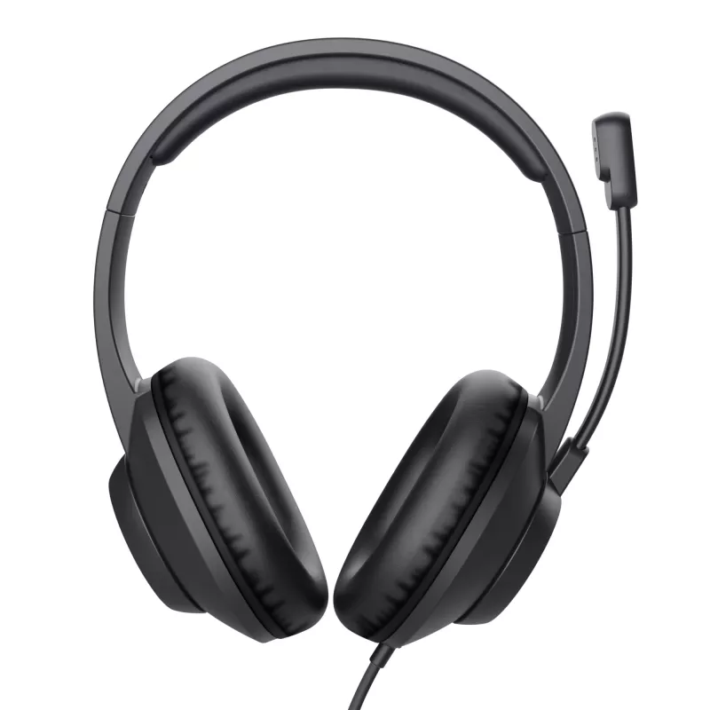 Trust Ayda Max headset káblový s hlavovým mostom kancelária/call centrum čierny