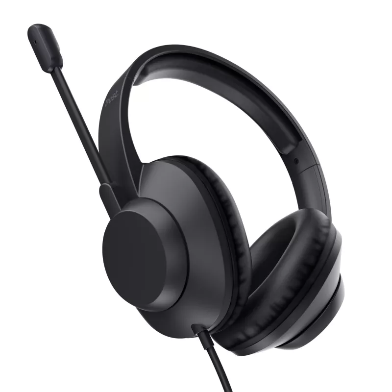 Trust Ayda Max headset káblový s hlavovým mostom kancelária/call centrum čierny