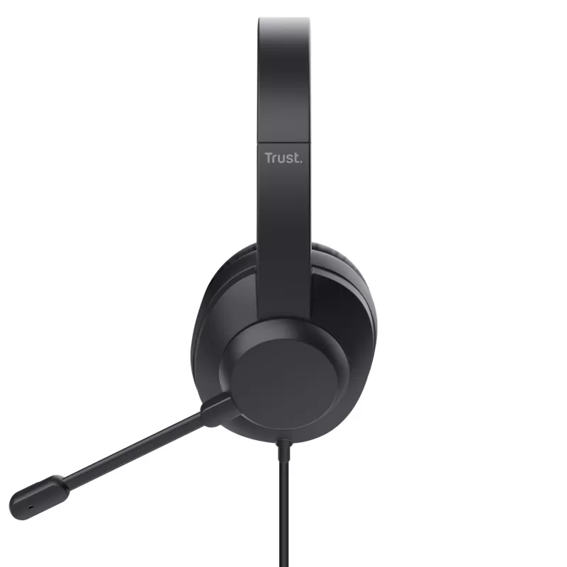 Trust Ayda Max headset káblový s hlavovým mostom kancelária/call centrum čierny