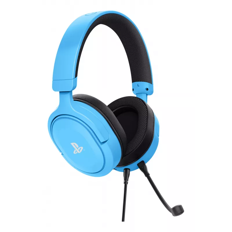 Trust GXT 498B Forta headset káblový headset s hlavovým mostom herný modrý